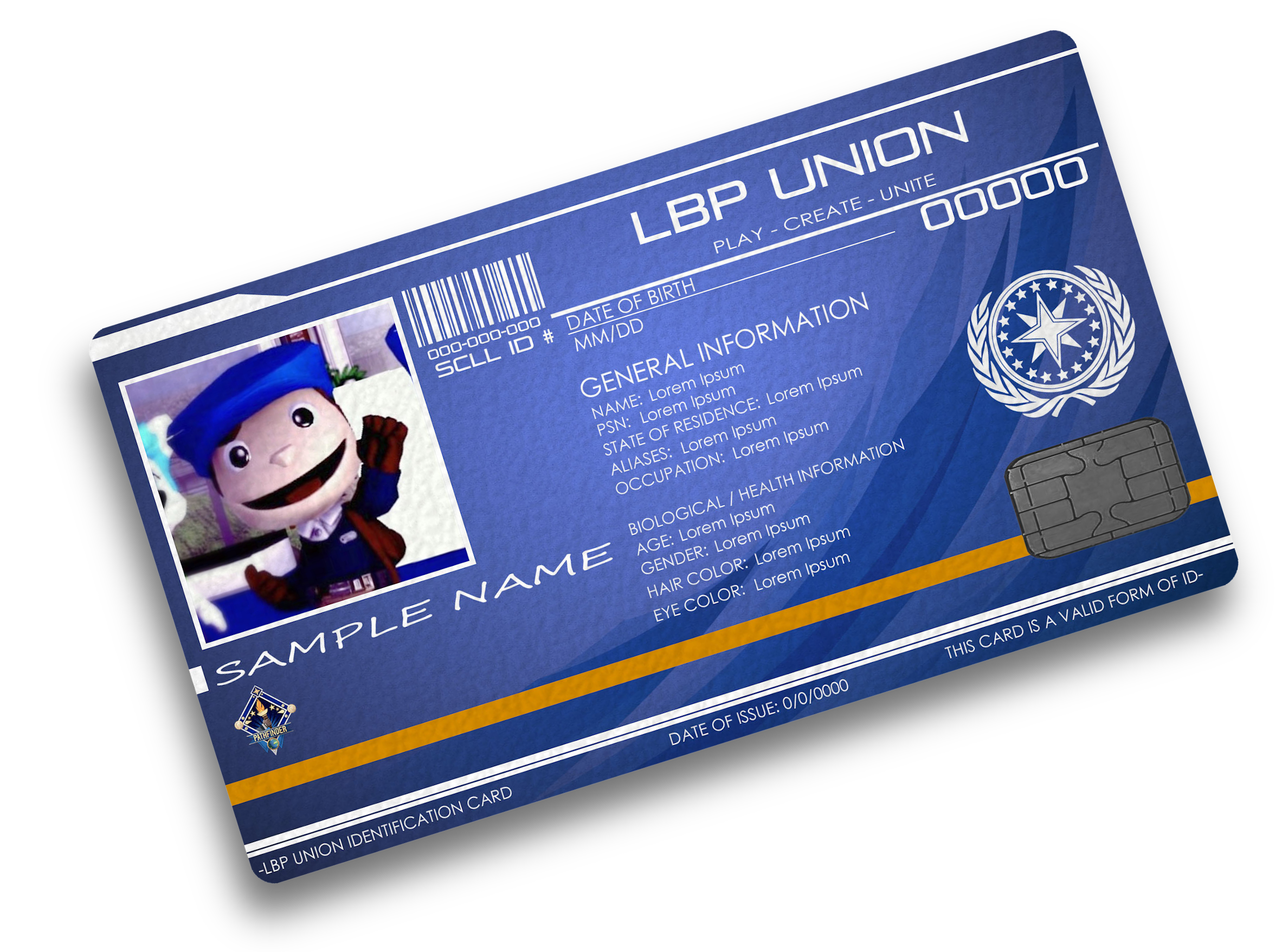 An LBP Union ID card